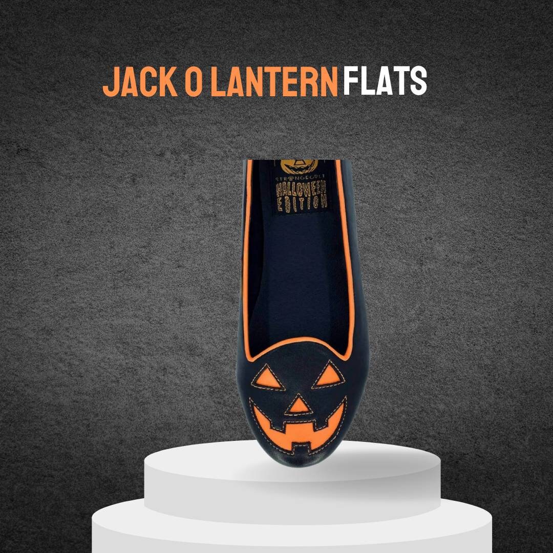 Jack O' Lantern Pumpkin Flats - Etsy