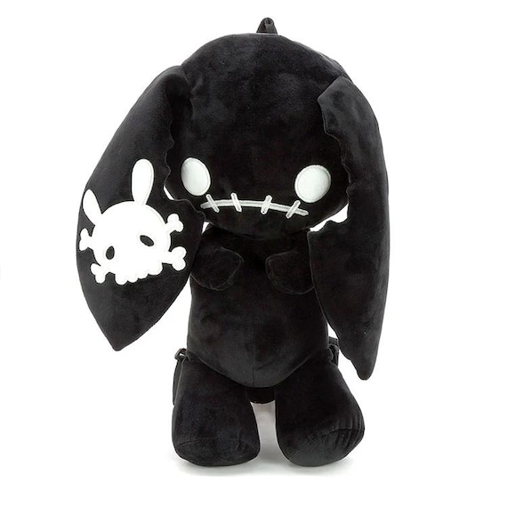 Goth Bunny Plush Backpack - Etsy display picture 1