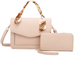 Conjunto de monedero con asa de bufanda