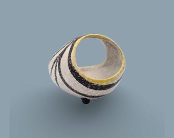 Vintage West German Fat Lava Wall Plate Made by Ruscha. Colors