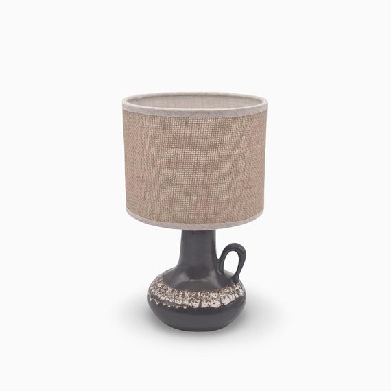 Vintage Fat Lava Keramiklampe | 60er 70er Tischlampe | Mid Century Nachttischlampe
