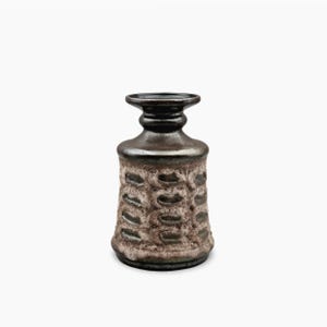 DDR Nostalgie Brutalistische vintage Keramik Vase von Strehla | Retro Blumenvase | Top Tischdekoration | East German Pottery