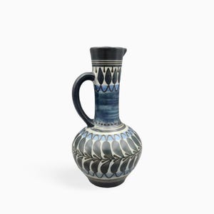 Vintage Keramik Krug Vase von Piesche & Reif | East German Pottery | Mid Century | 1960er 1970er Jahre | Home Retro Deko | DDR Design