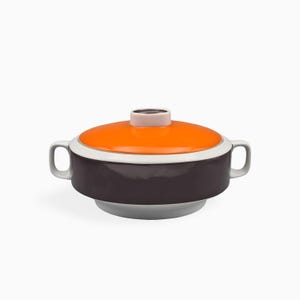 Sopa vintage Eschenbach de 25 cm com tampa | Cerâmica Op Art dos anos 1970