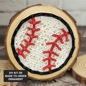 DIY Kit or MTO Baseball Softball String Art Ornament