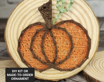 DIY Kit or MTO Fall Pumpkin String Art Ornament