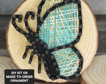 DIY Kit or MTO Butterfly String Art Ornament