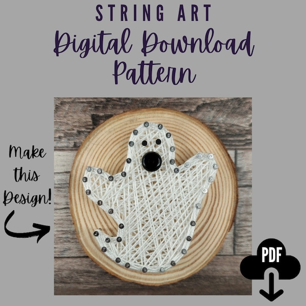 Ghost String Art Pattern Download