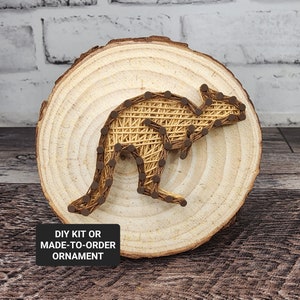 DIY Kit or MTO Kangaroo String Art Ornament
