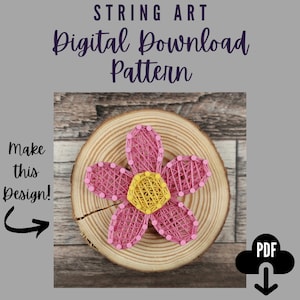 Flower String Art Pattern Download