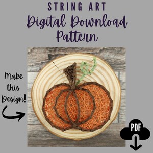 Pumpkin String Art Pattern Download