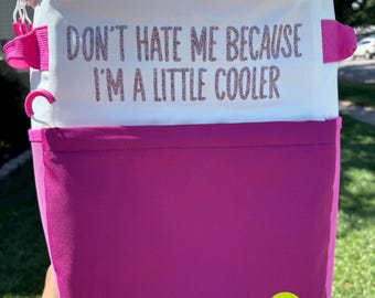 Backpack Cooler with Snarky Sparkly Saying - customizable