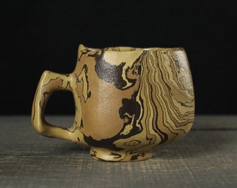 Nerikomi mug, Agateware coffee mug