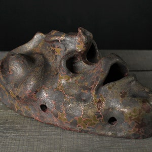 Holz gebrannte Keramik-Maske, Wand-Kunst-Maske Bild 4