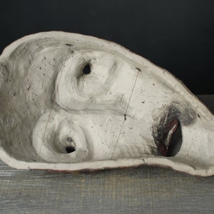 Holz gebrannte Keramik-Maske, Wand-Kunst-Maske Bild 10