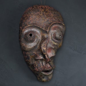 Wood fired mask, Wall Art mask