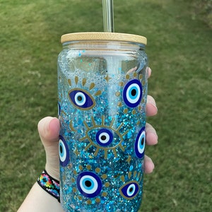 Nazar (Evil Eye) Snowglobe Tumbler