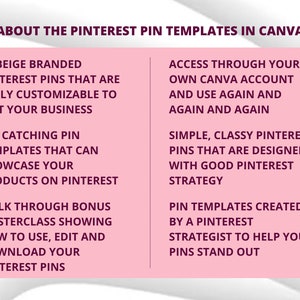 50 Pinterest Pin Templates in Canva BEIGE/NEUTRAL Colors Canva Templates For Pinterest Editable Templates Pinterest Templates Canva image 10
