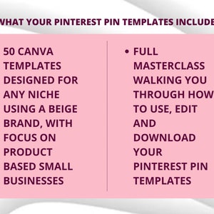 50 Pinterest Pin Templates in Canva BEIGE/NEUTRAL Colors Canva Templates For Pinterest Editable Templates Pinterest Templates Canva image 9