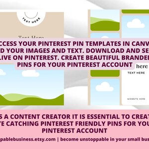 50 Pinterest Pin Templates in Canva BEIGE/NEUTRAL Colors Canva Templates For Pinterest Editable Templates Pinterest Templates Canva image 2