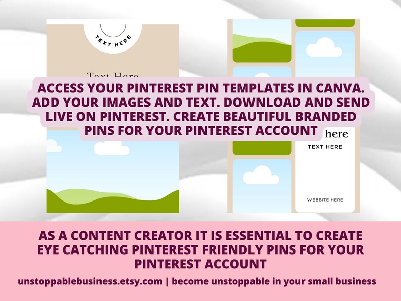 50 Pinterest Pin Templates in Canva BEIGE/NEUTRAL Colors Canva Templates For Pinterest Editable Templates Pinterest Templates Canva image 2