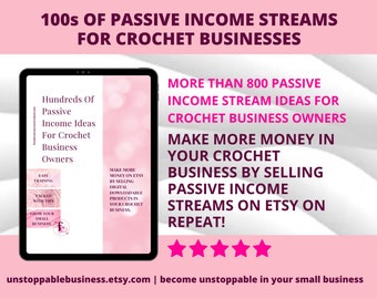 800+ Digital Product Ideas For Passive Income For Crochet Businesses | Sell On Etsy | Digital Product Ideas For Your Crochet Business