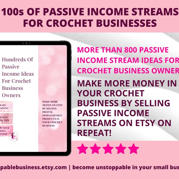 800+ Digital Product Ideas For Passive Income For Crochet Businesses | Sell On Etsy | Digital Product Ideas For Your Crochet Business