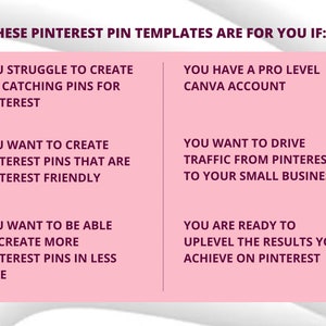 50 Pinterest Pin Templates in Canva PINK Canva Templates For Pinterest Editable Templates Pinterest Templates Canva Canva Template image 7