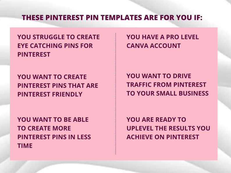 50 Pinterest Pin Templates in Canva PINK Canva Templates For Pinterest Editable Templates Pinterest Templates Canva Canva Template image 7