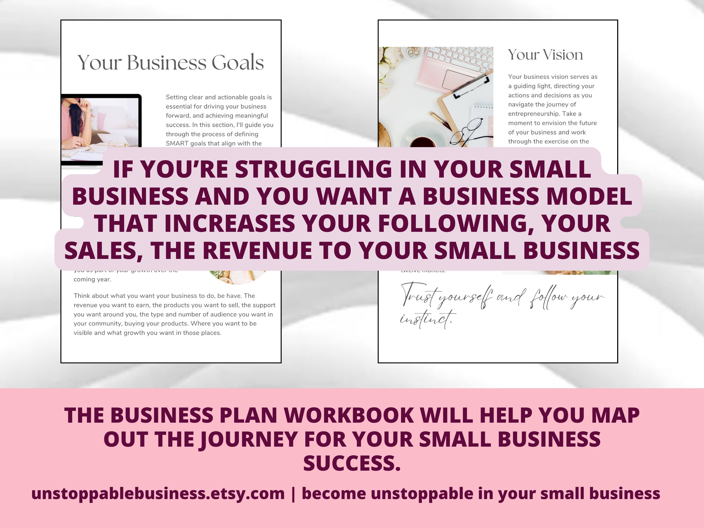 Business Plan Business Plan Workbook A4 PDF Small Business Plan ...