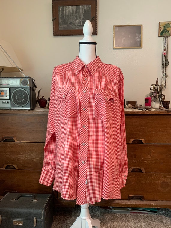 Vintage 70s H Bar C Western Shirt Size XL Extra Large Vtg - Etsy