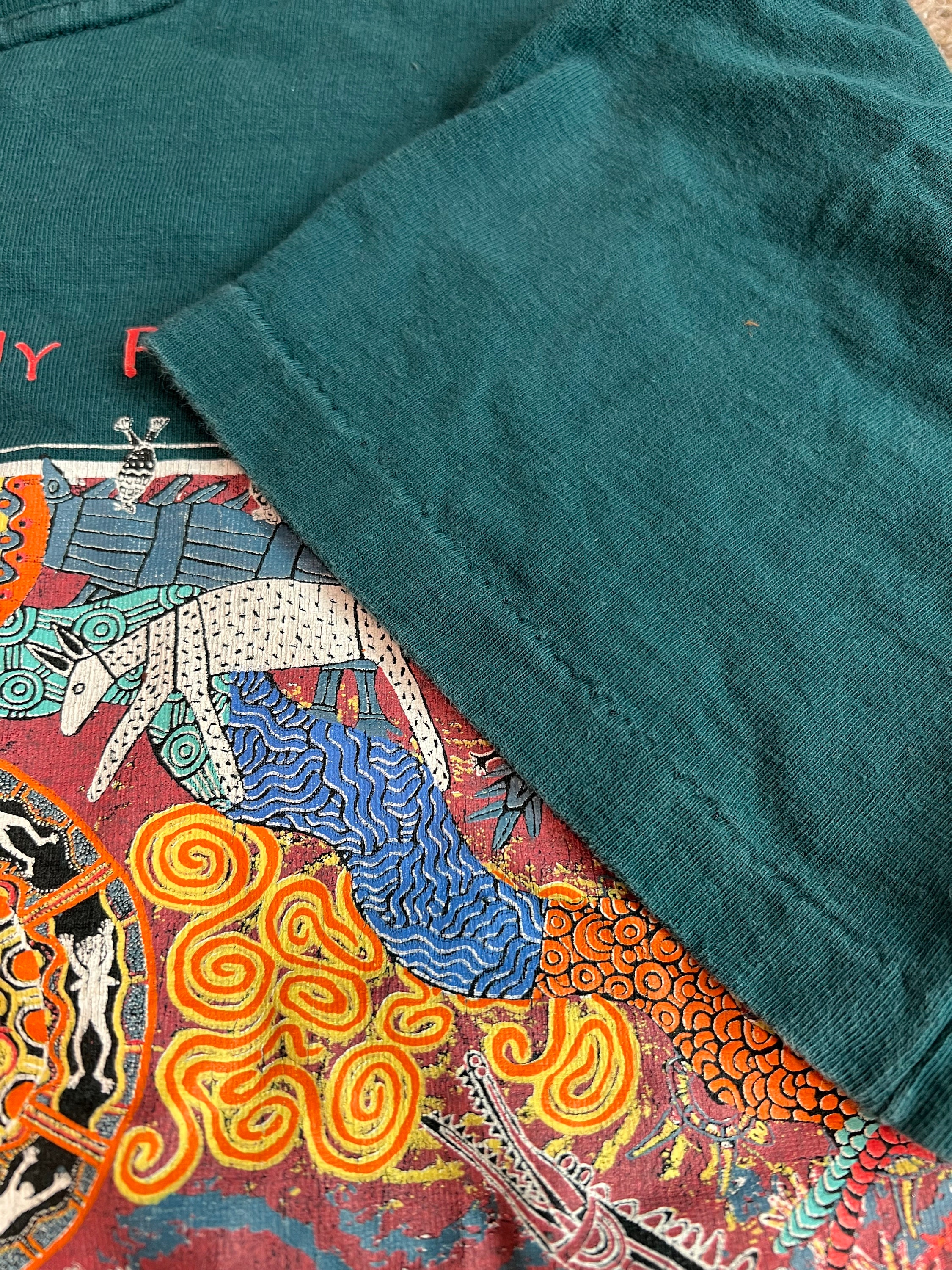 Vintage 90s Australian Aboriginal Art T-shirt Size S Small Vtg - Etsy