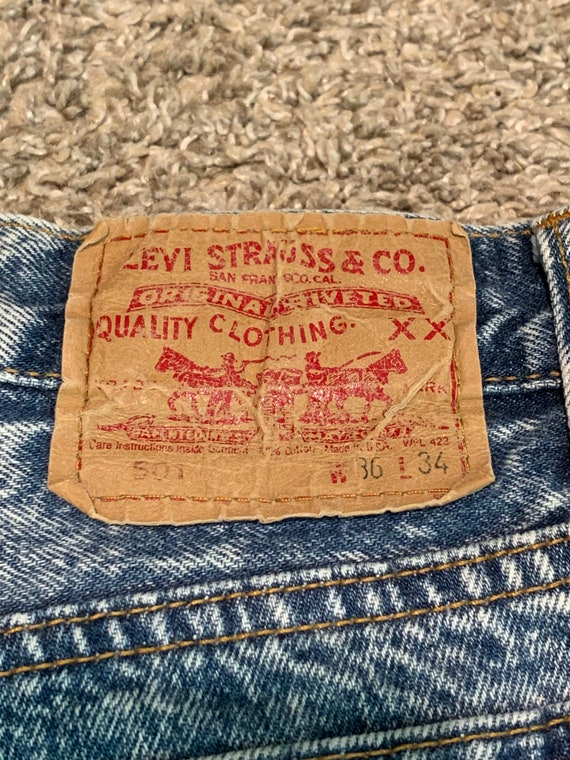 Vintage 80s Levi Strauss 501 Blue Jeans 36 36 Waist Vtg 1980s - Etsy Hong  Kong