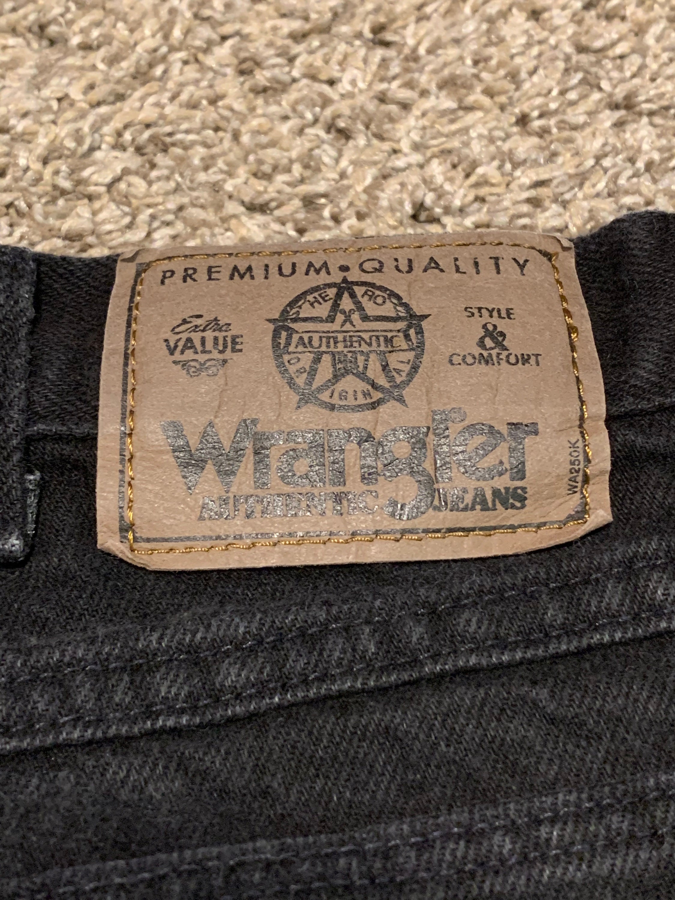 Vintage 90s Black Wrangler Jeans Size 