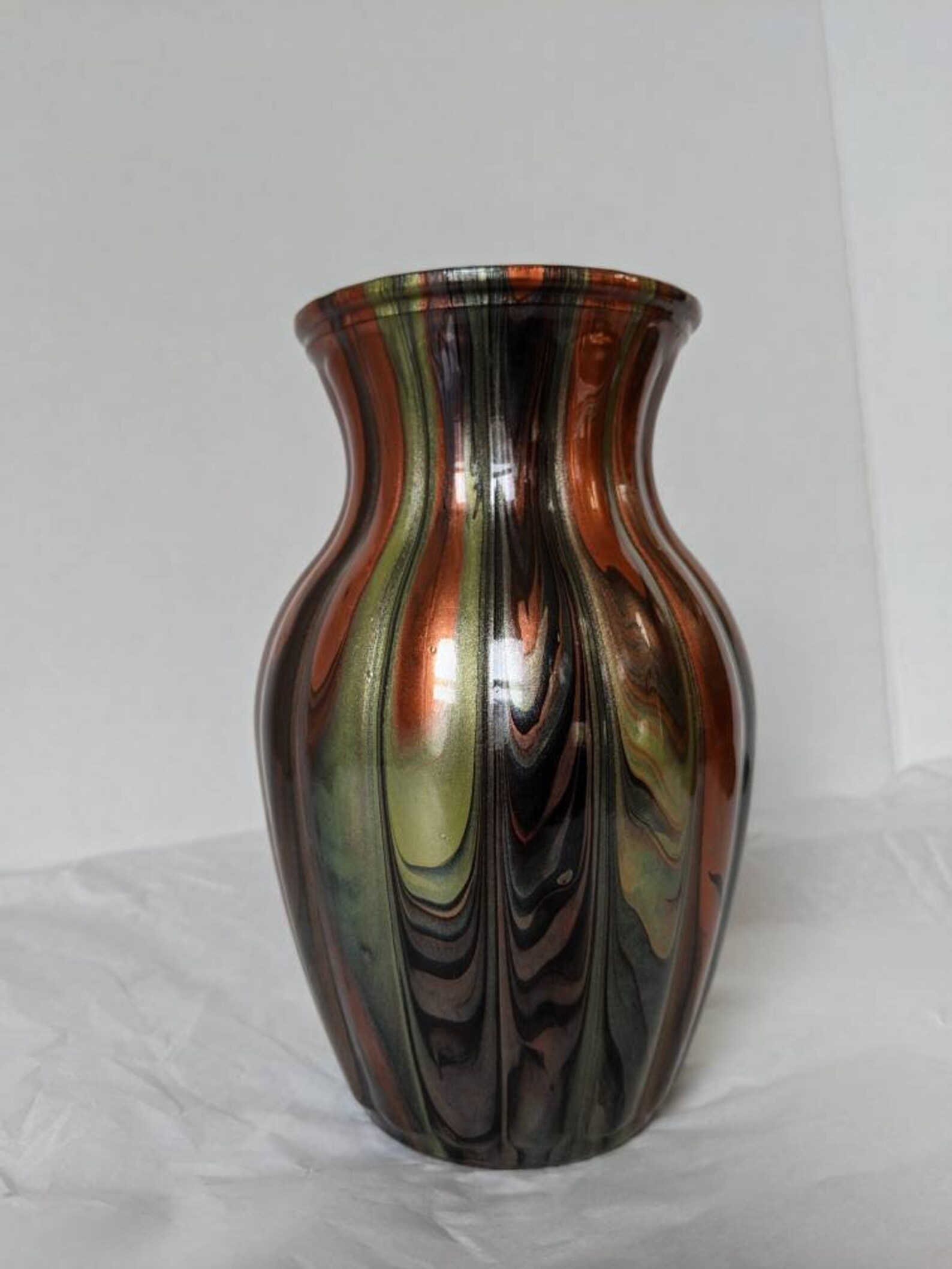 Elegant Vase, Centerpiece, Gold Decor, Home Decor, Shower Decor