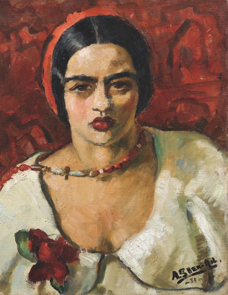 Self Portrait by Amrita SherGil Canvas Art print Etsy