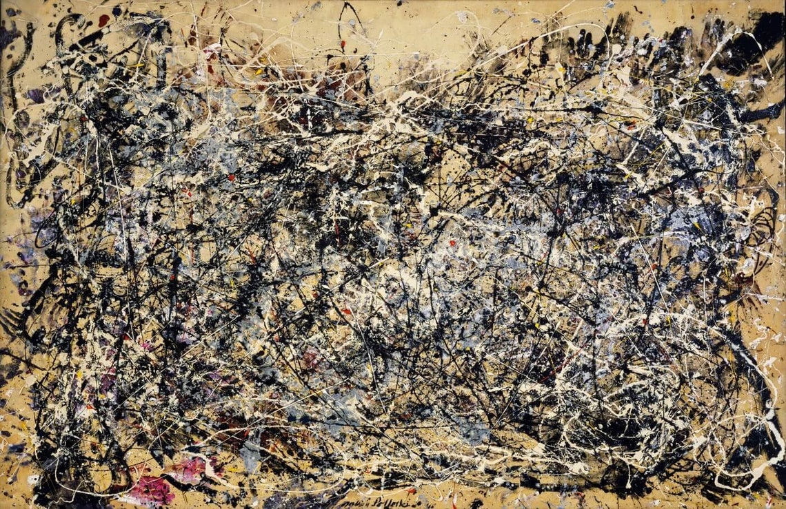 Number 1A1948 by Jackson Pollock Canvas Art Print Rolled Etsy