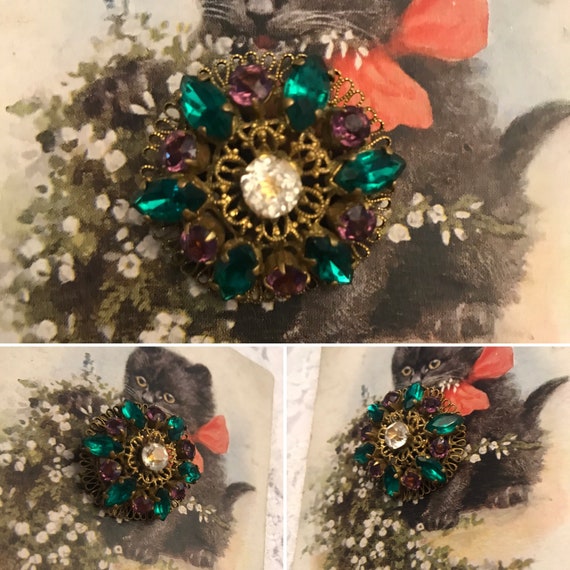 Suffragette Brooch, Votes For Women, Edwardian Lac