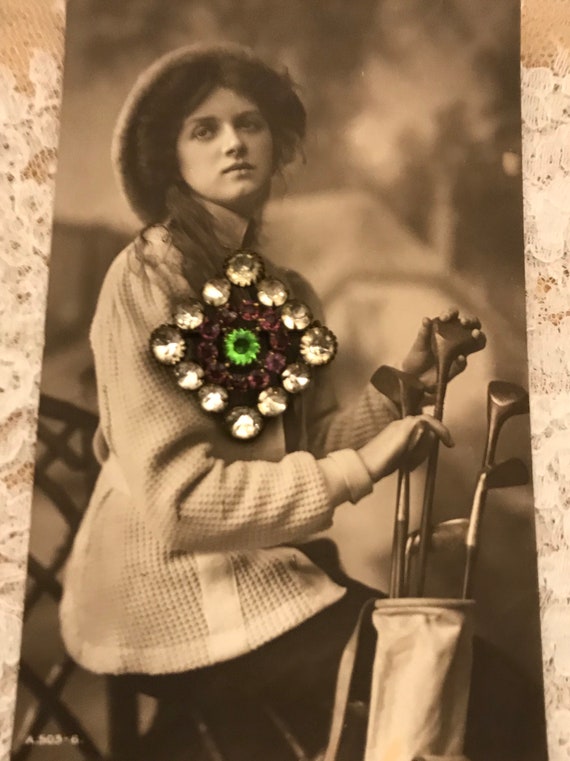 Suffragette Pin, Suffragette brooch, Victorian bro