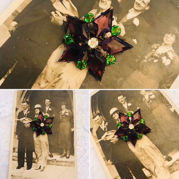 Celestial Czech Bohemian Brooch, Stunning Suffrage
