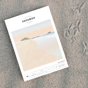 PAPAMOA - Nieuw-Zeeland - landschapskunstdruk