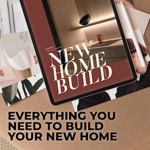 New Home Build eBook, Printable New Home Construction Checklist, Dream Home List, Real Estate List, Home Project Planner Australia