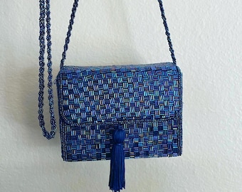 Vintage CACHÉ crossbody beaded purse