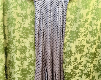 Vintage Silk BEBE Polka Dot Dress