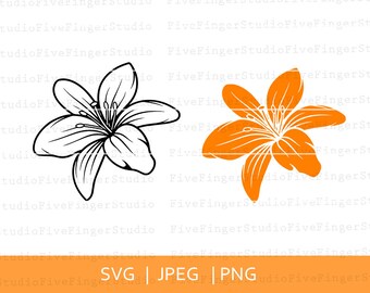 Download Lily Flower Svg Etsy