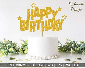 Download Cake Topper Svg Etsy