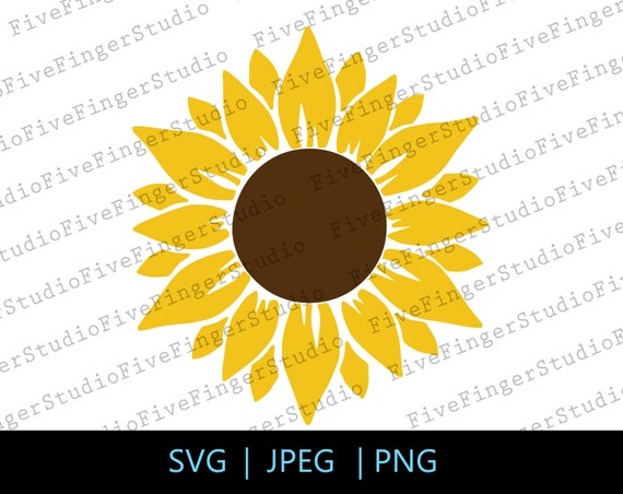 Download Sunflower Svg Flower Svg Sunflower Clipart Cricut Etsy