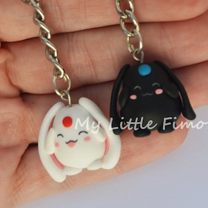 Mokona Modoki - Tsubasa - Llavero Mokona - Mokona arcilla polimérica - Mokona Kawaii - Mokona fimo - Mokona Charm