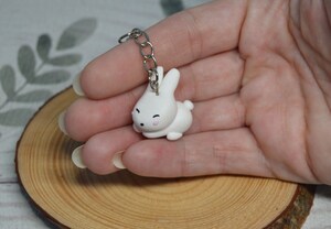 Porte-clés Lapin Kawaii - Lot De 2 Breloques Mignonnes En Zinc, Décoration Pour Sac Ou Clés