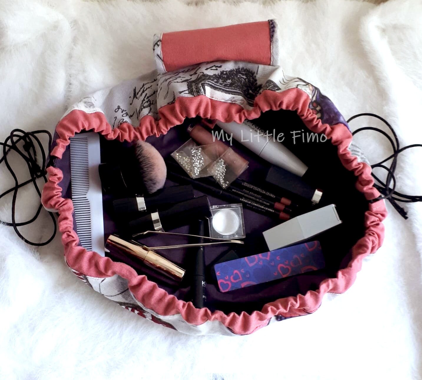 Drawstring makeup bag boots deals